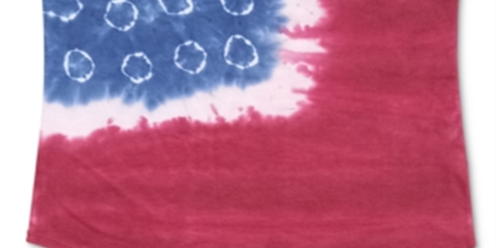 Camiseta feminina estilo &amp; co tie-dye, manga curta, gola redonda, azul, tamanho GG
