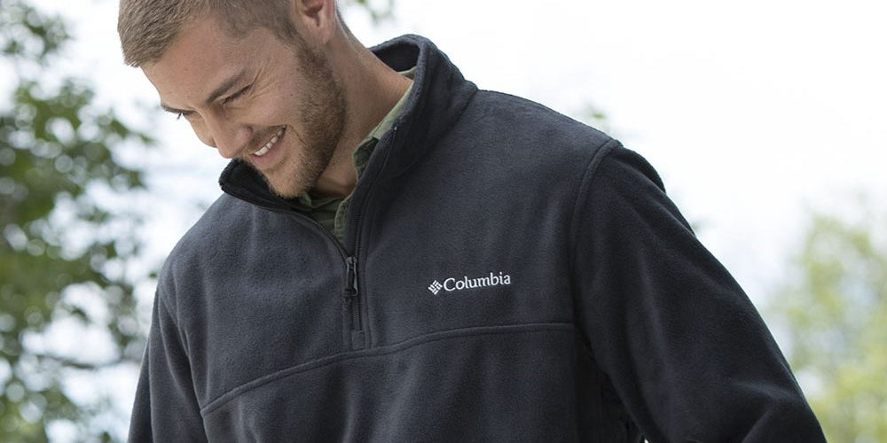 Jaqueta Columbia Steens Mountain Half Zip Fleece Masculina Cinza Tamanho XX-G