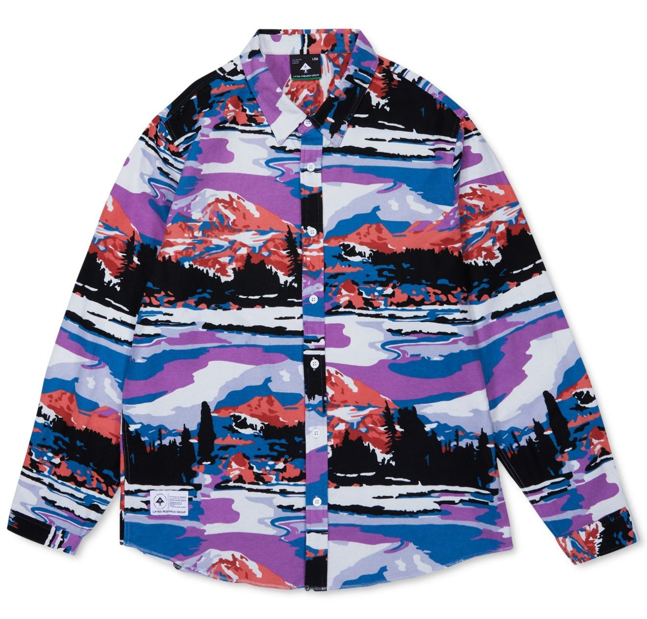 Camisa de flanela Alpine Divine masculina LRG, coral, multicolorida, azul, tamanho XL