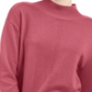 Karen Scott Suéter Feminino Gola Mole com Detalhe de Costura Rosa Orquídea Tamanho XS