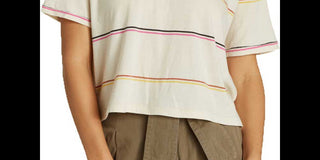 Camiseta feminina Billabong Soul Babe 2 de manga curta, branca, tamanho pequeno
