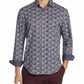 Camisa esportiva elástica com estampa floral masculina Tallia, preta, tamanho extragrande