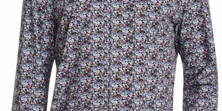 Camisa esportiva elástica com estampa floral masculina Tallia, preta, tamanho extragrande