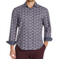 Camisa esportiva elástica com estampa floral masculina Tallia, preta, tamanho extragrande