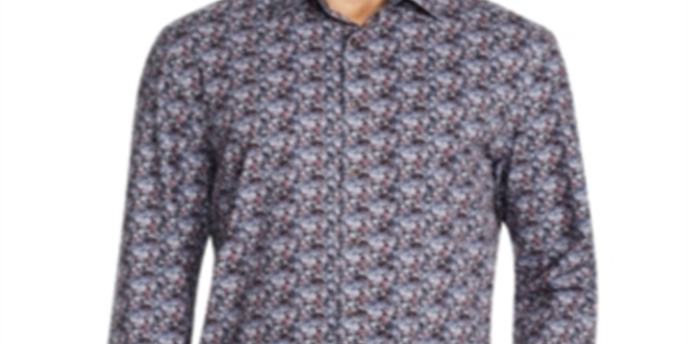 Camisa esportiva elástica com estampa floral masculina Tallia, preta, tamanho extragrande