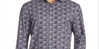 Camisa esportiva elástica com estampa floral masculina Tallia, preta, tamanho extragrande