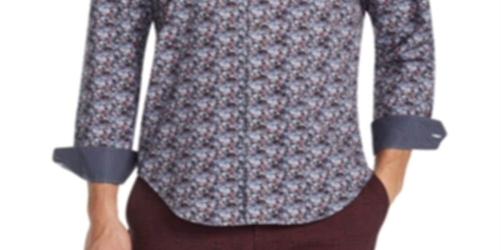 Camisa esportiva elástica com estampa floral masculina Tallia, preta, tamanho extragrande