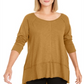 Top cano alto feminino Style &amp; Co - Amarelo abeto dourado, tamanho 2XL