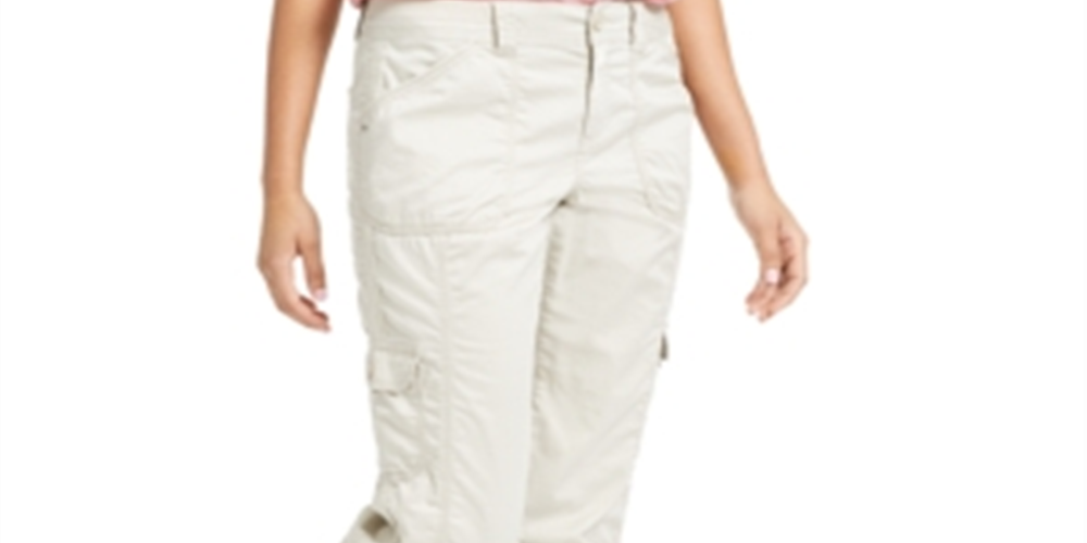 Calça Capri Cargo Curvy Fit Feminina Estilo &amp; Co Marrom Tamanho 2