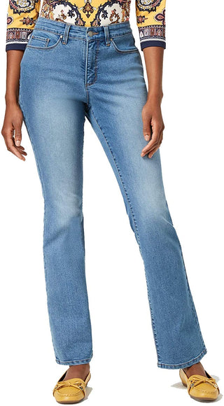 Calça jeans feminina Charter Club Prescott Bootcut, lavagem Astor, tamanho 10S