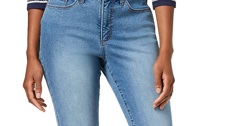 Calça jeans feminina Charter Club Prescott Bootcut, lavagem Astor, tamanho 10S