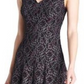 Vestido de coquetel curto Tommy Hilfiger feminino, sem mangas, com decote em V e estampa floral, tamanho 12