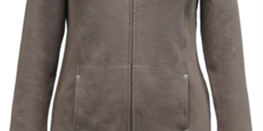 Jaqueta Karen Scott Feminina Gola Mock Marrom Tamanho XS