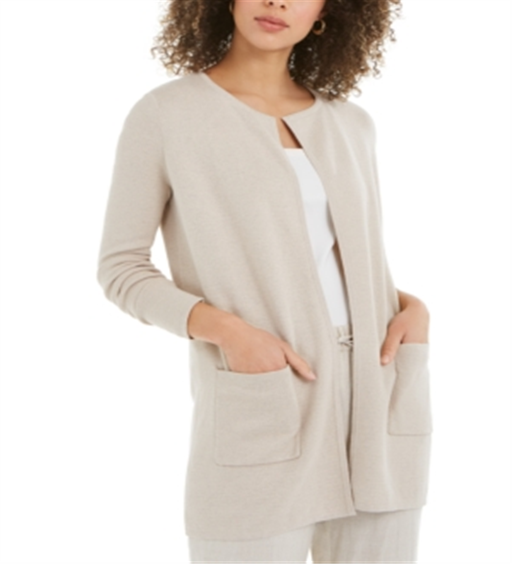 Cardigan feminino Petite Milano Charter Club, mesclado, tamanho PS