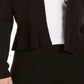 Cardigan feminino peplum com frente aberta Charter Club, preto, tamanho médio