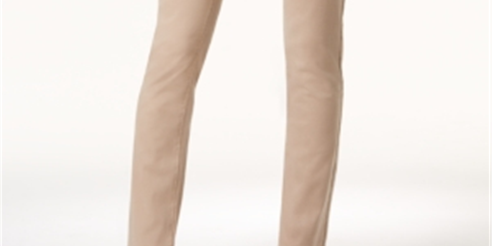 Charter Club Tummy-Slimming Straight-Leg Je Almond Latte Tamanho 10S