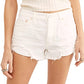 Shorts Loving Good Vibrations para mulheres da Free People, cor marfim, tamanho 28