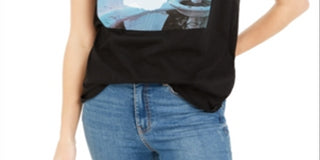 Camiseta gráfica Cinderela Meme da Disney Juniors, preta, tamanho médio