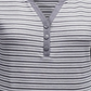 Karen Scott Top Henley Listrado Feminino Cinza Tamanho GG