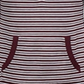 Karen Scott Top Henley Listrado Feminino Vermelho Tamanho XL