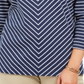 Karen Scott Top Listrado Feminino Petite Intrepid Azul Tamanho Petite S