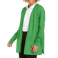 Cardigan feminino Charter Club com frente aberta Grass Blade tamanho P