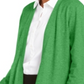 Cardigan feminino Charter Club com frente aberta Grass Blade tamanho P