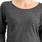 Blusa feminina com manga dolman e rebites JM Collection, cinza, tamanho 2XL