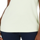 Blusa feminina Karen Scott com decote aberto e acabamento em crochê Calm Aloe, tamanho XS
