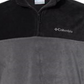 Jaqueta Columbia Steens Mountain Half-Zip Fleece Masculina, Preta/Grill, Tamanho Médio