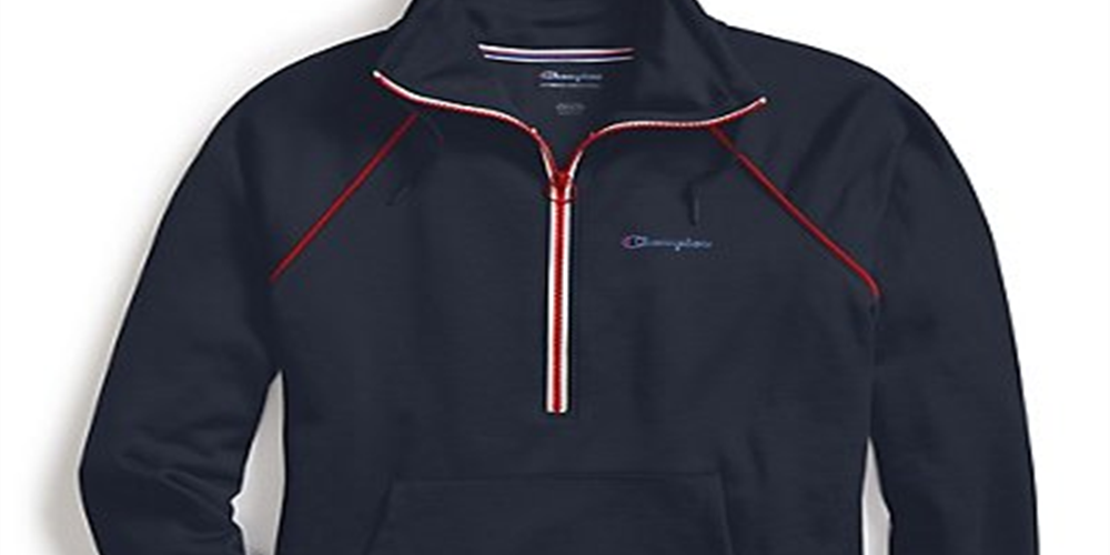 Champion Phys Ed Double Dry Half-Zip Sw Athletic Navy Tamanho XS Feminino