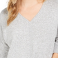 Blusa feminina com amarração frontal, cinza, tamanho XL, da Style &amp; Co