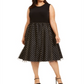 Vestido Calvin Klein Plus Size Feminino com Botinha e Preta, Tamanho 18W