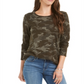 Blusa camuflada feminina Style &amp; Co, verde, tamanho XS