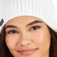 Gorro Calvin Klein Feminino com Tachas Branco Pérola Tamanho Único