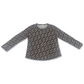 Camisa Henley Estampada Feminina Style &amp; Co Preta Tamanho 2XL