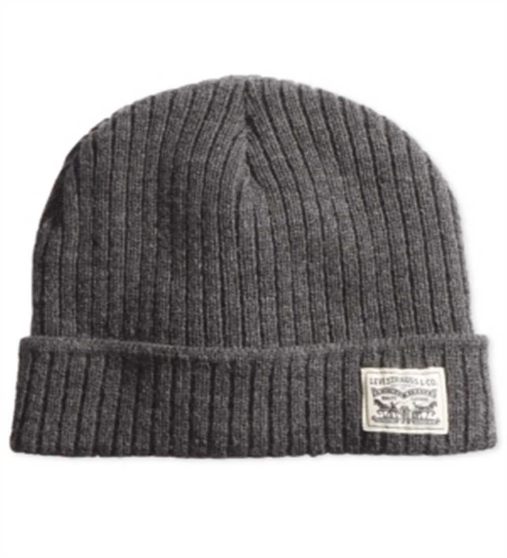 Gorro de malha masculino Levi's cinza tamanho único