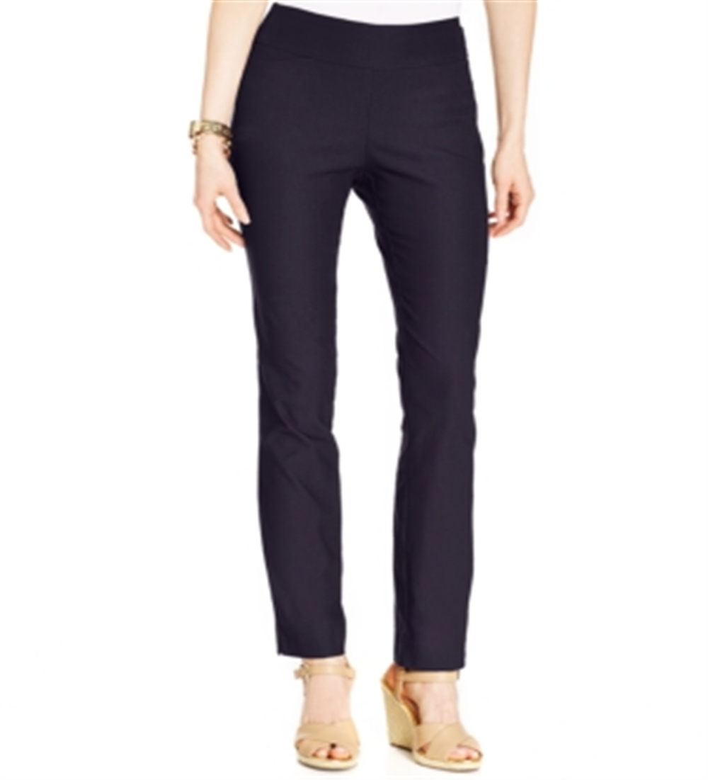 Calça feminina Charter Club Petite Cambridge Tummy-Control Slim-Leg - Region Green, tamanho 8 P