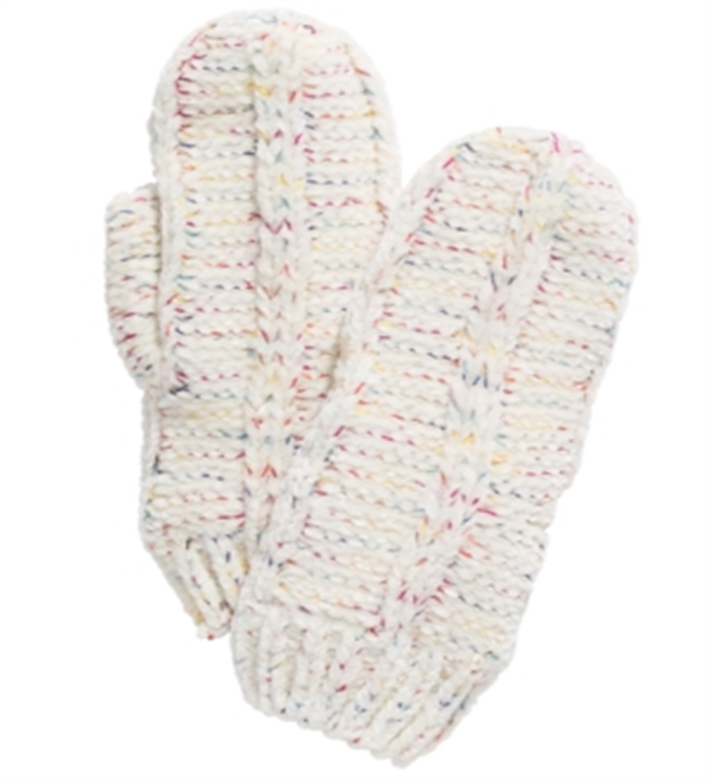 Luvas de chenille com tintura espacial INC, marfim, tamanho único