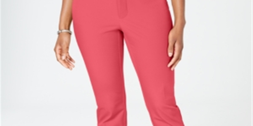 Calça curta feminina Charter Club Newport Tummy-Control vermelha tamanho 8