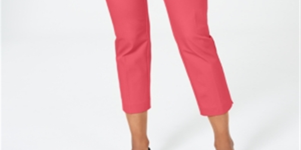 Calça curta feminina Charter Club Newport Tummy-Control vermelha tamanho 8