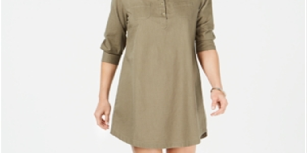 Vestido curto feminino Karen Scott, verde, tamanho X-S