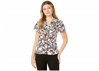 Blusa Calvin Klein Feminina Manga Flutter Branca Tamanho Médio