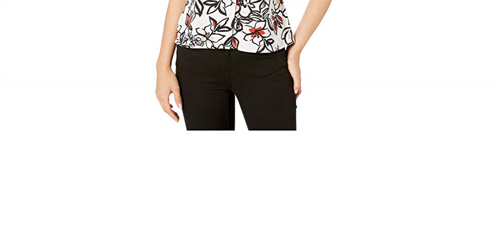 Blusa Calvin Klein Feminina Manga Flutter Branca Tamanho Médio