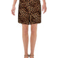 INC International Concepts Shorts femininos plus size com estampa animal elástica marrom tamanho 20W