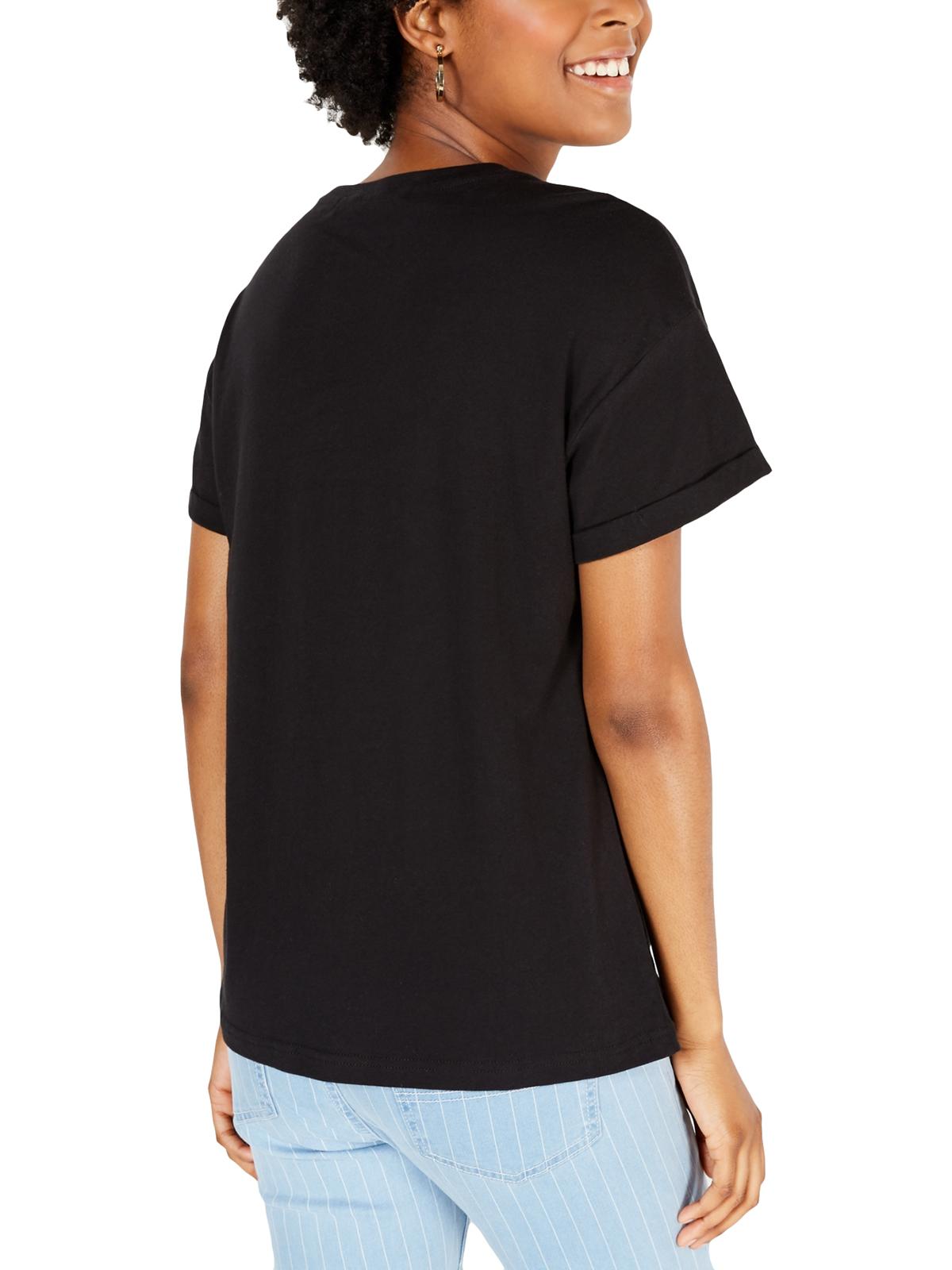 Camiseta Rebellious One Feminina Júnior Holy Guacamole Algodão Gráfico Preto Tamanho Grande
