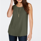 Regata feminina estilo swing-fit verde tamanho pequeno