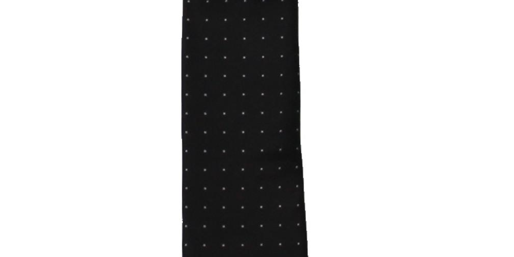 Gravata Calvin Klein Masculina de Seda com Bolinhas Preta Tamanho Único