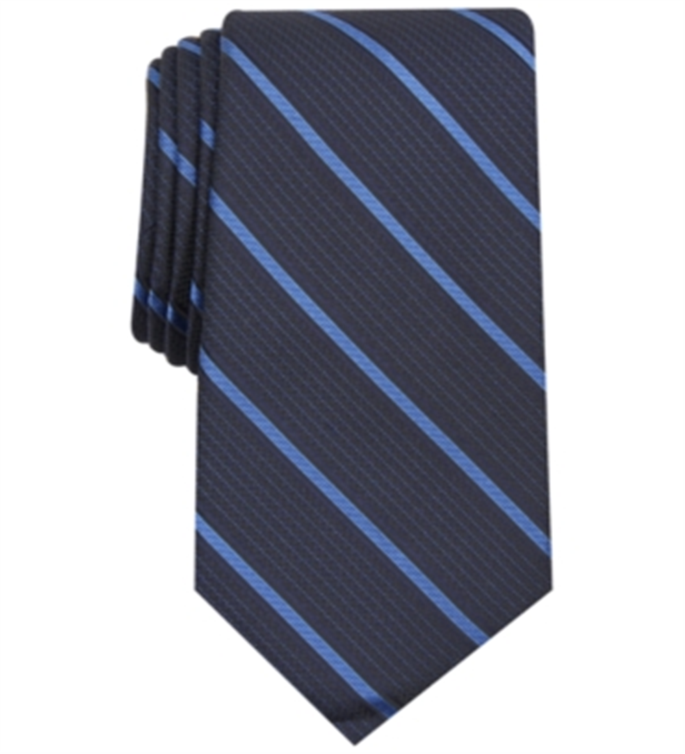 Gravata profissional Alfani Holden Silk Blend masculina, azul, tamanho único