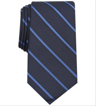 Gravata profissional Alfani Holden Silk Blend masculina, azul, tamanho único